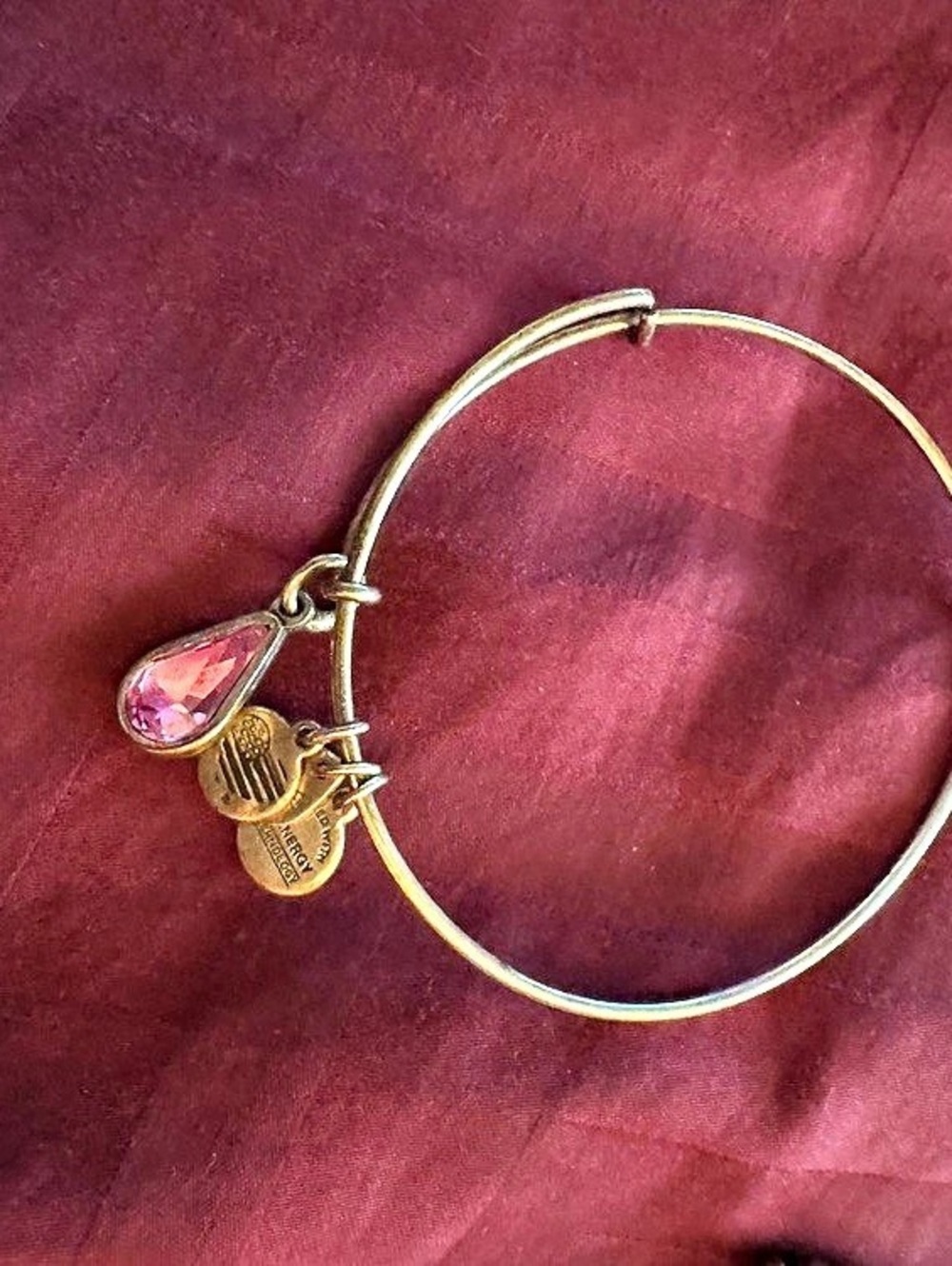 Gold-Tone Charm Bangle Bracelet